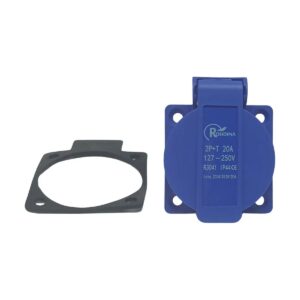 Tomada Embutir 2P+T 20A 220V Azul R3041 - Rohdina
