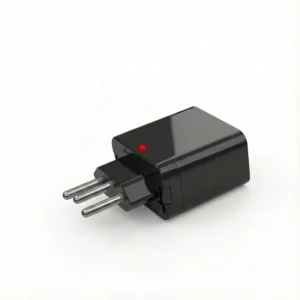 Plug Protetor de Surto 3 Pinos 10A Preto QPP03P Qualitronix