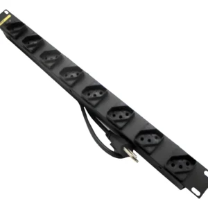 REGUA DE 08 TOMADAS 10AMP PADRAO RACK 19U (FASGOLD)