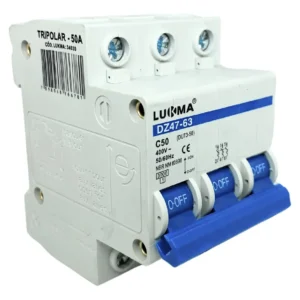 Disjuntor Tripolar 50A Curva C - Lukma