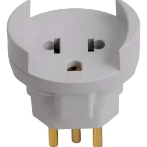 Plug Adaptador Americano 10A Cinza 1207 - Ilumi