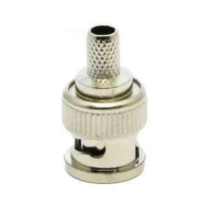 Conector RG59 BNC Macho Com Mola Solda 10 Peças