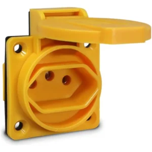 Tomada Embutir 2P+T 20A 220V Amarelo R3043 - Rohdina