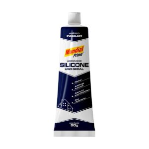 Adesivo Silicone Acetico 50g Incolor - Mundial Prime