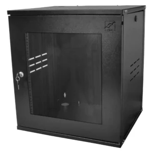 RACK PAREDE 19 12U X 570MM C/PORTA DE ACRILICO MONTADO PT