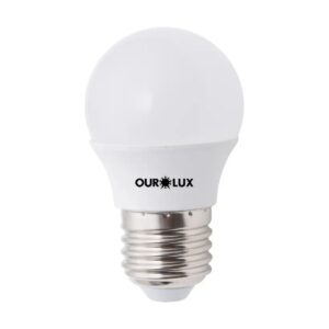 Lâmpada de LED Bolinha 4W E27 Bivolt Branca - Ourolux