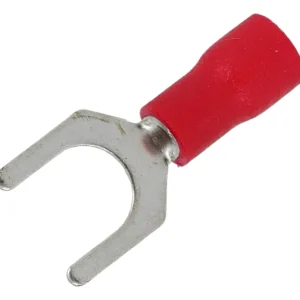 Terminal Forquilha M06 10mm Vermelho 20 Unidades Eletrokit