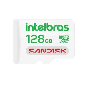 CARTAO MICRO SD 128GB INTELBRAS SANDISK P/ GRAVACAO DE VIDEO