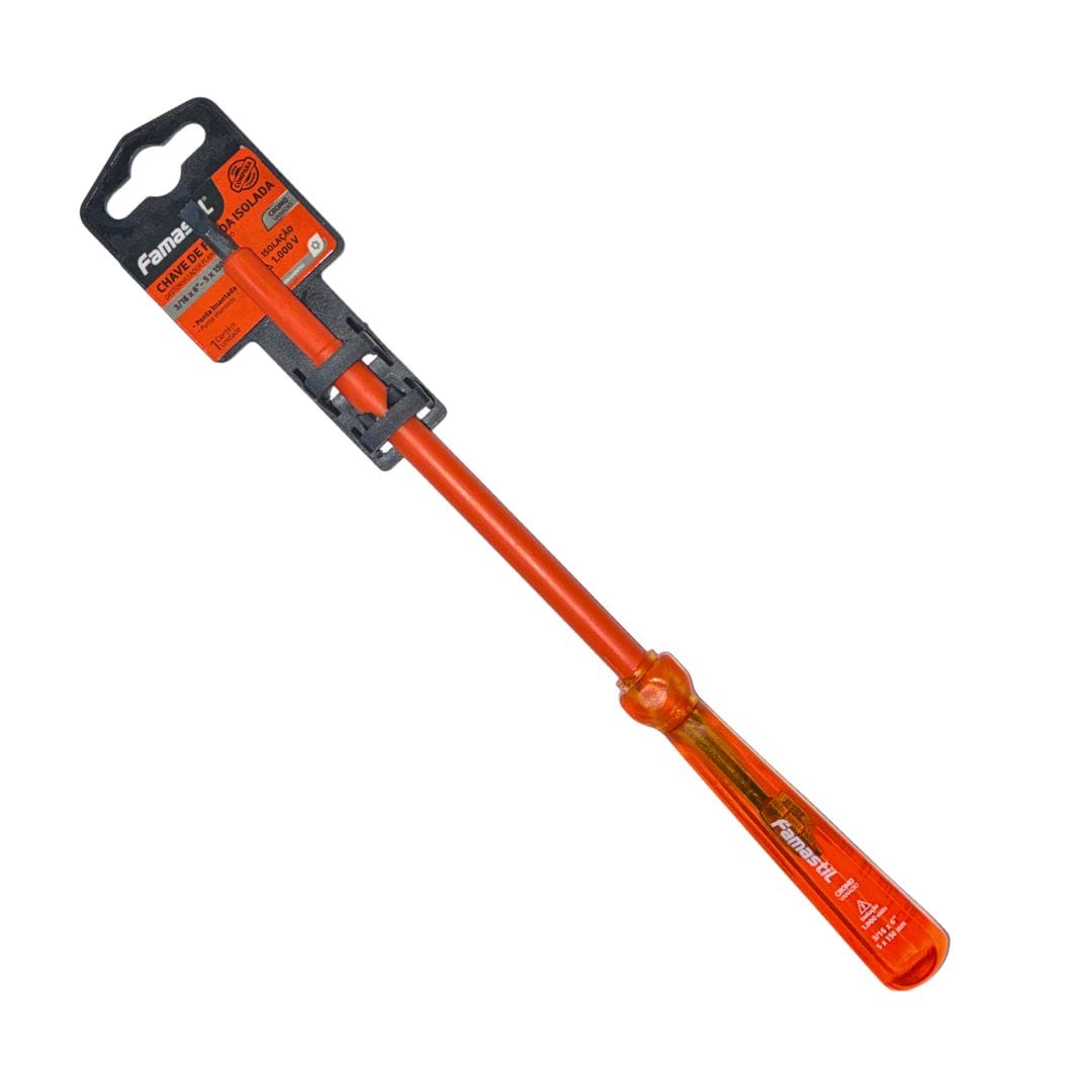 Chave de Fenda Isolada 1000V 3/16x6 - Famastil