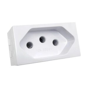 Tomada Para Painel 10A Branco Sem Rabicho - Building