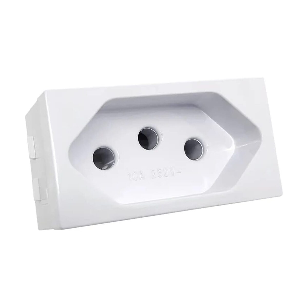 Tomada Para Painel 10A Branco Sem Rabicho - Building