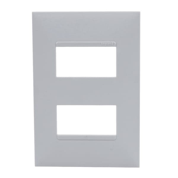 Placa 4x2 2 Postos Separados Cinza 618506CZ - Pial Plus+