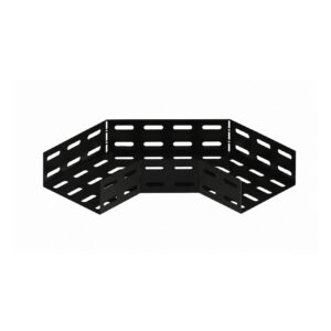 Curva Horizontal Perfurada 90° 100x100mm Preta